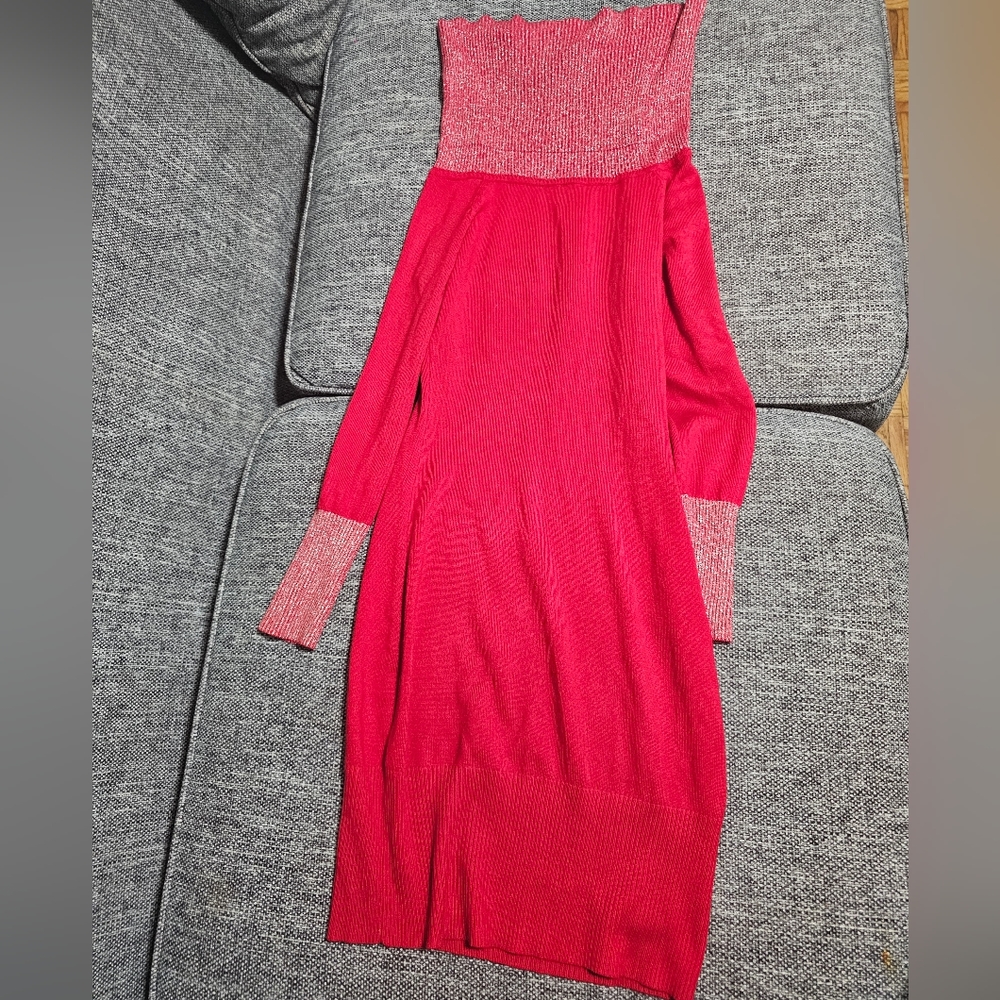 S Red bodycon dress